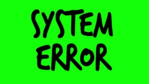 Black system error text line boil effect animation Stock Footage 342830152