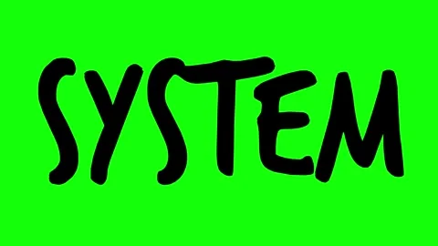 Black system text line boil effect animation Vídeos de archivo 342830159