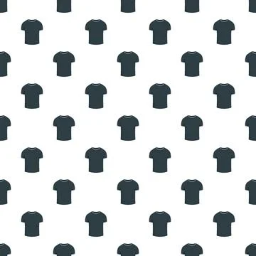 Black t shirt pattern creating a seamless background Stockillustratie