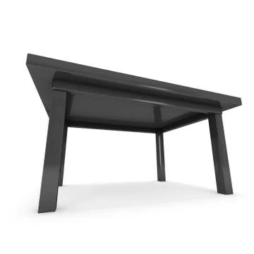 Black Table 3D Stock Illustration