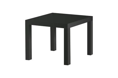 Black table isolated on white background Stock Illustration