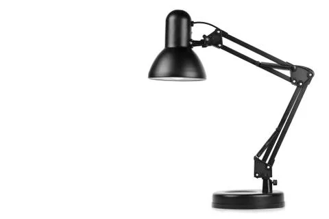 Black table lamp Stock Photos