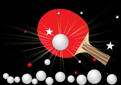Black table tennis background Stock Illustration