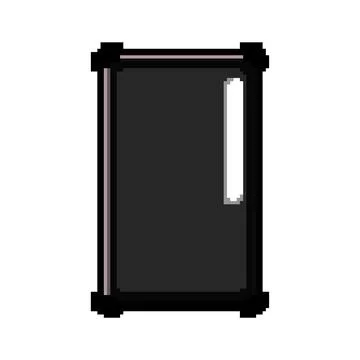 Black tablet case pixel art vector illustration Stock-Illustration