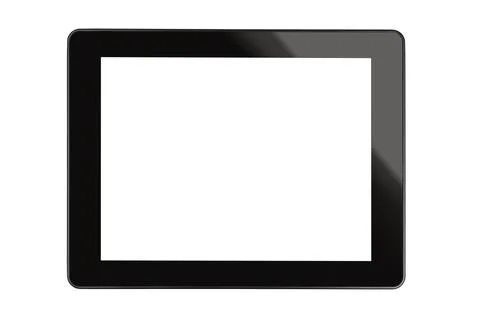 Black tablet computer Stock Photos