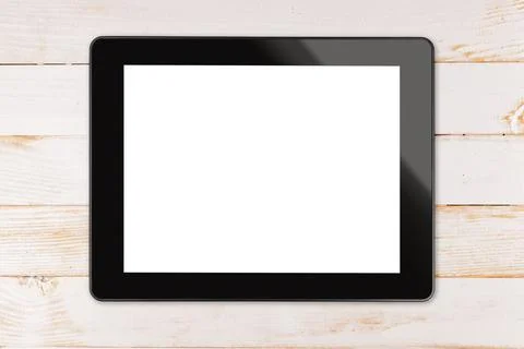 Black tablet computer Stock Photos