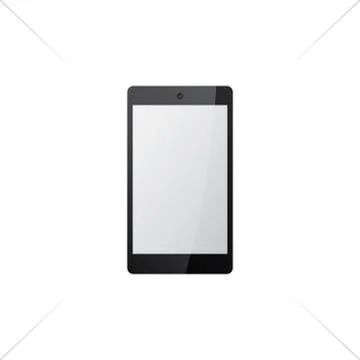Black tablet mock up Stock Illustration