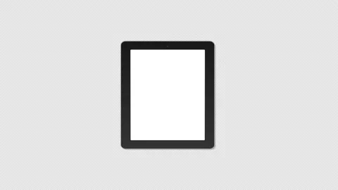 Black tablet PC computer with blank screen isolated with Alpha channel 스톡 동영상 138545295