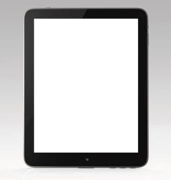 Black tablet pc Stock Illustration