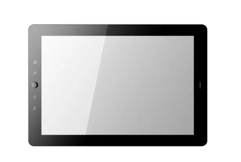 Black tablet pc Stock Photos