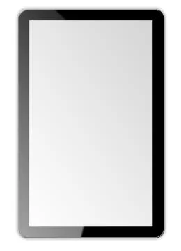 Black tablet pc Stock Photos