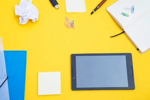 Black tablet Stock Photos