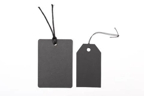 Black tags Stock Photos