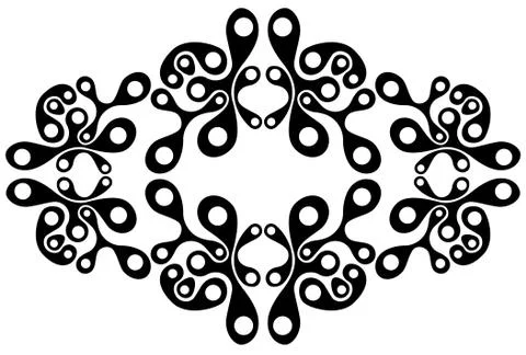 Black tattoo splash Stock Illustration