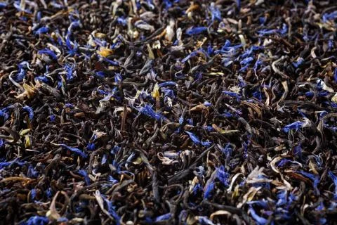 Black tea background 스톡 사진