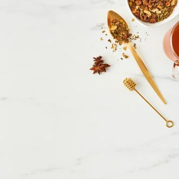 Black tea concept Stock Photos