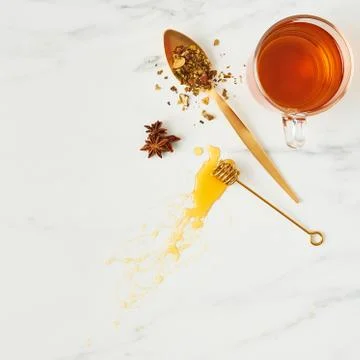 Black tea concept Stock Photos