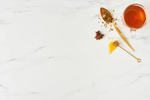 Black tea concept Stock Photos