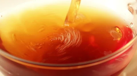 Black tea - detail Vídeo Stock 57723178