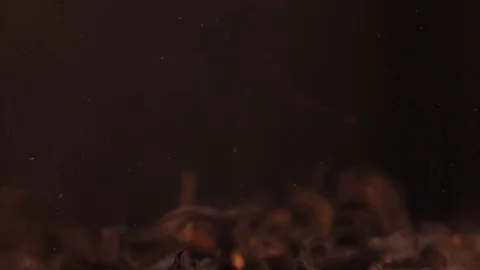 Black tea Falling close up Stock Footage 87264795