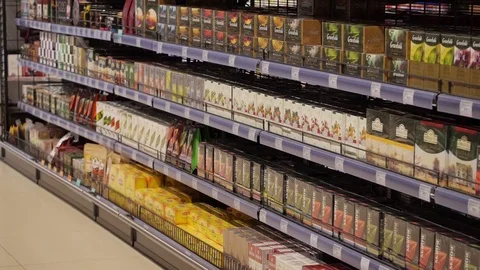 Black tea, green tea, fruit tea Stock Footage 75476420