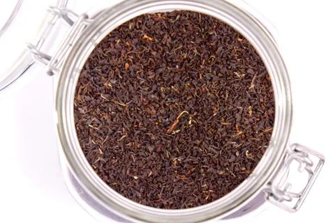 Black tea jar Stock Photos