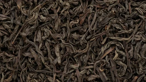 Black tea long leaf, close-up. Stock Footage 143815029