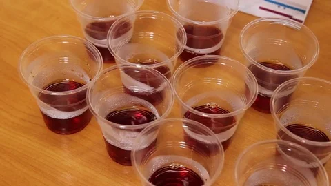 Black tea, tasting, production of tea in Russia Stock Footage 75475176