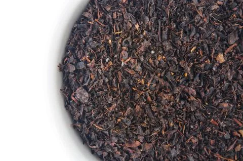 Black Tea in white bowl Stock Photos