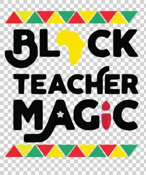 Black Teacher Triangle Border Text triangles map silhouette Ilustração Stock