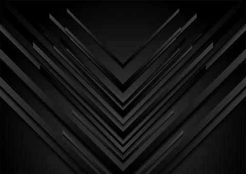 Black tech arrows abstract geometric minimal background 스톡 일러스트
