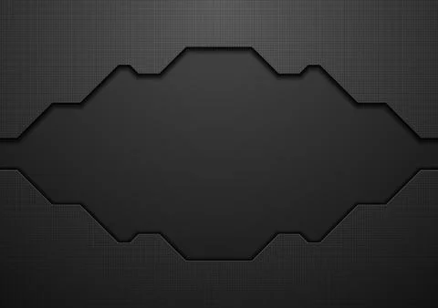 Black tech geometric concept background イラスト素材