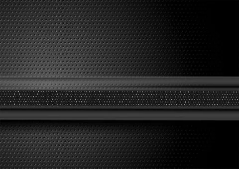 Black tech perforated texture abstract background with metallic dots 스톡 일러스트
