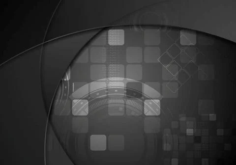 Black tech wavy abstract background Black tech wavy abstract background Co... 스톡 사진