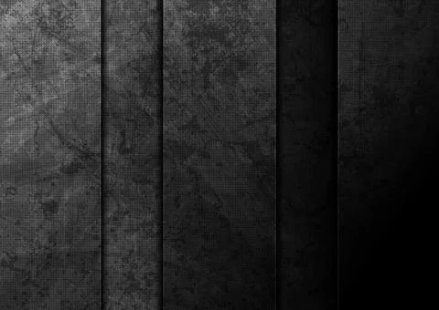 Black technology abstract background with grunge texture Stock Illustration