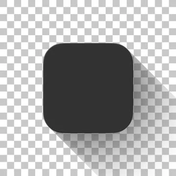 Black Technology App Icon Blank Template Stock Illustration