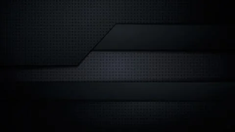 Black technology background with dotted stylized shapes, soft shadow and space Stock Illustration