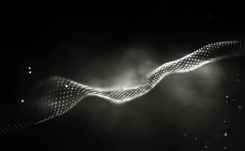 Black technology background. Global communication network concept. Stock Illustration