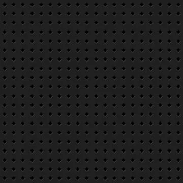 Black Technology Background with Seamless Perforated Pattern Stockillustratie