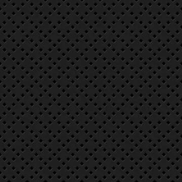 Black Technology Background with Seamless Perforated Pattern Stock Illustration