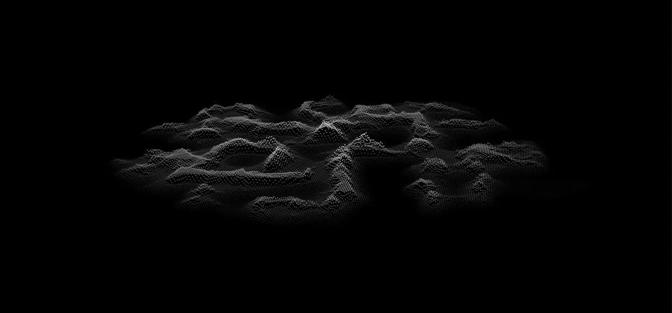 Black technology background vector illustration. Energy flow big data. Illustrazione stock