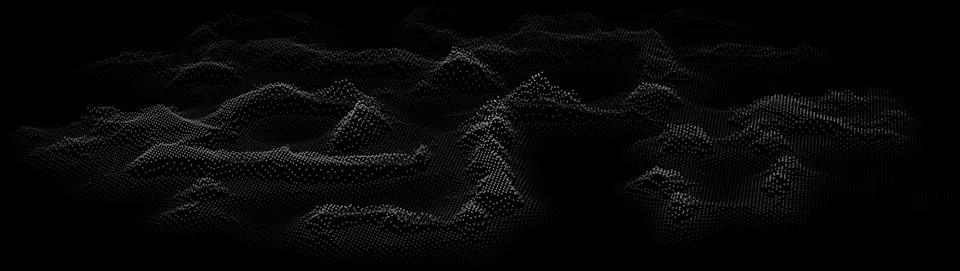 Black technology background vector illustration. Energy flow big data. Stock Illustration