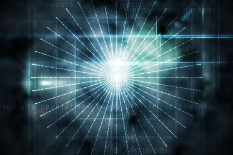Black technology design with glow イラスト素材