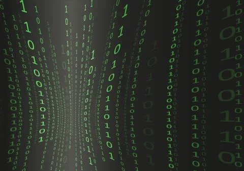 Black Technology Matrix Stock Illustration