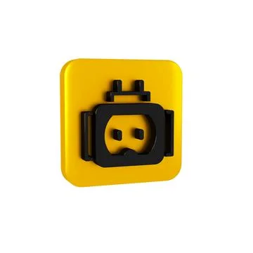 Black Tee plug electric with clipping path icon isolated on transparent backg Stock Illustration