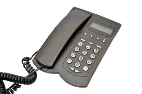 Black telephone 스톡 사진