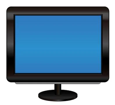 Black television 스톡 일러스트