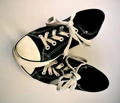 Black tennies 写真素材
