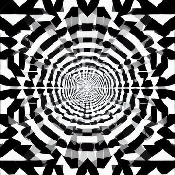 Black Test Pattern Stock Illustration