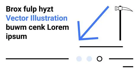 Black text elements, horizontal and diagonal lines, circular icons, abstract  Stock Illustration